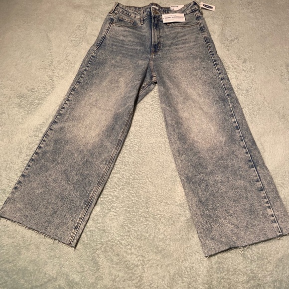 Extra High-Waisted Wide-Leg Raw-Hem Jeans for Women - Picture 3 of 4